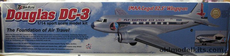 Top Flite 1/14 DC-3 Gold Edition - 82.5 Inch Wingspan RC Aircraft -  Eastern or C-47 Markings, TOPA0500 plastic model kit